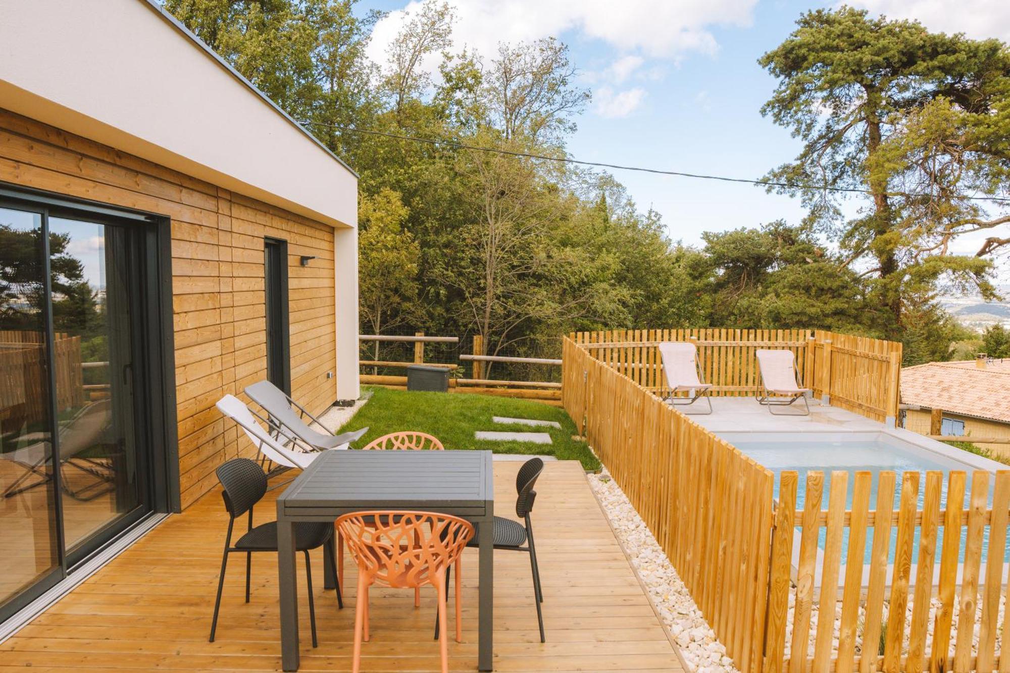 La Booa - Ecolodge En Ardeche - Piscine Privee - Ecolodgite Озон Экстерьер фото