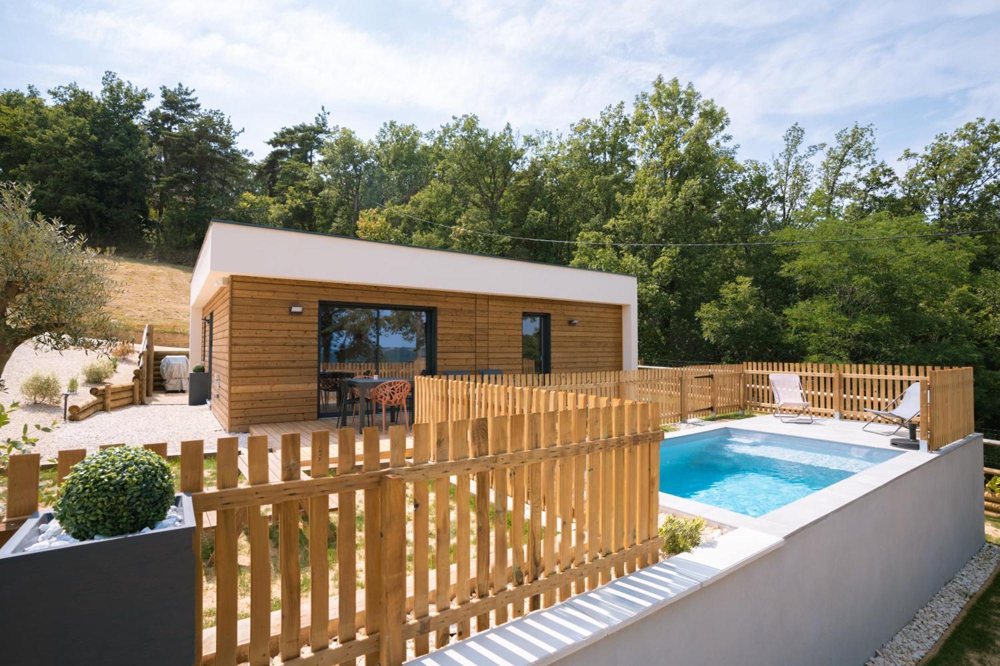 La Booa - Ecolodge En Ardeche - Piscine Privee - Ecolodgite Озон Экстерьер фото